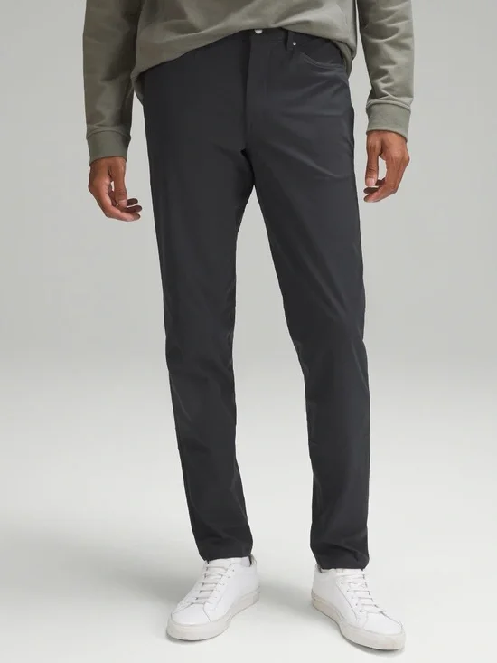 Lululemon Men’s ABC Slim-Fit 5 Pocket  Warpstreme Pants in Obsidian Gray Size 29
