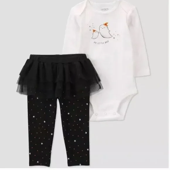 Carter’s Just One You Halloween 2 piece matching tulle skirt leggings set 6 m