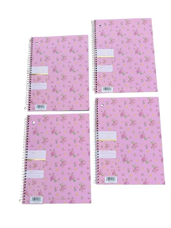 Loveshackfancy pink Floral notebooks set of 4