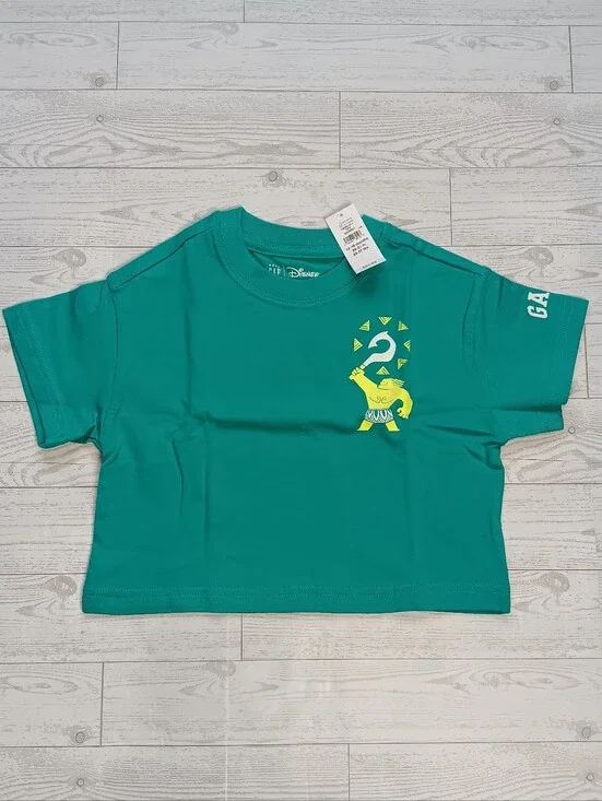 NWT  Baby Gap Disney Moana Maui Print Oversized Shirt Short Sleeve 12-18 M