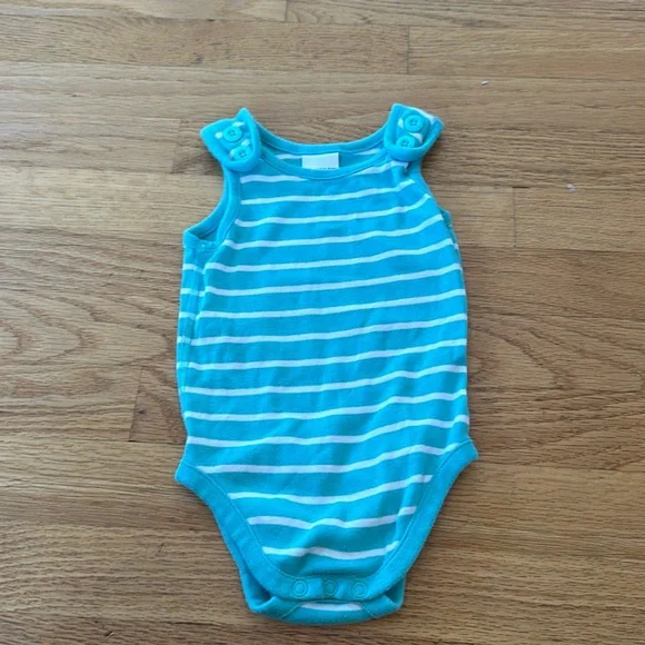 Hanna Andersson striped sleeveless bodysuit
