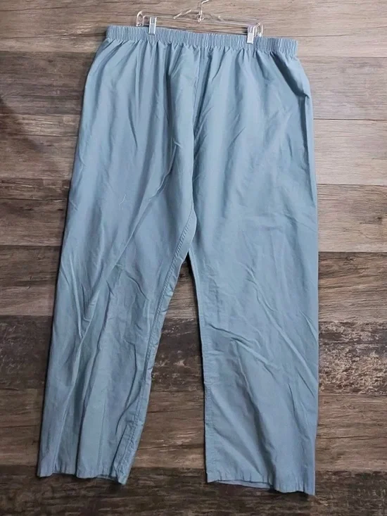 Fashion Seal Scrubs Men's Lightweight Elastic-Waist Chinos in Light Blue