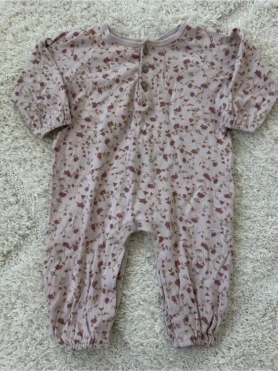 Quincy Mae Wildflower Henley Jumpsuit