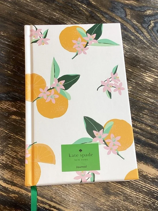 Kate Spade Orange Toss Hardcover Journal