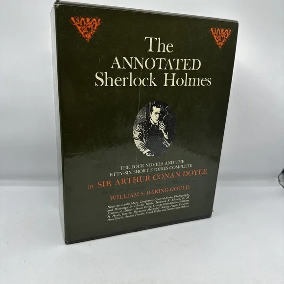 The Annotated Sherlock Holmes: 4 Novels & 56 Short Stories 1976 2 Volume Set #BS