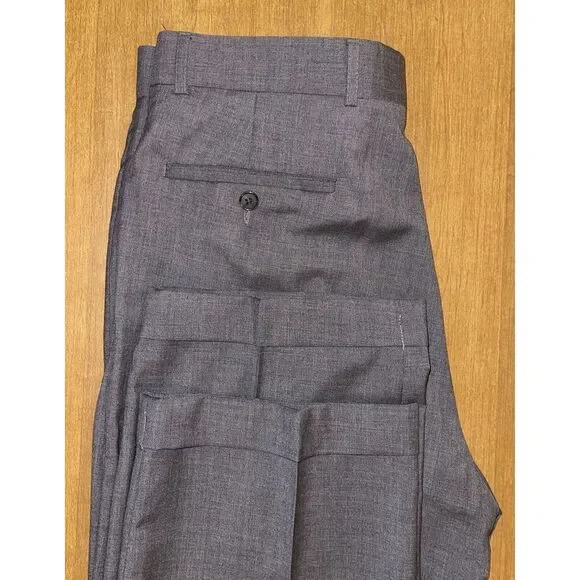 Ballin Pants Men 34 Gray 100% New Wool  Dressy‎ Wedding Church Meetings