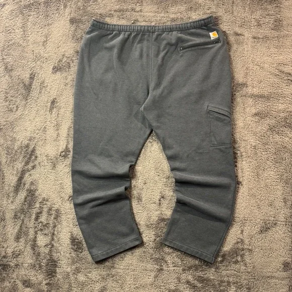 Carhartt Force Relaxed Fit Fleece Cargo Sweatpants Gray Mens 2XL Regular 102326