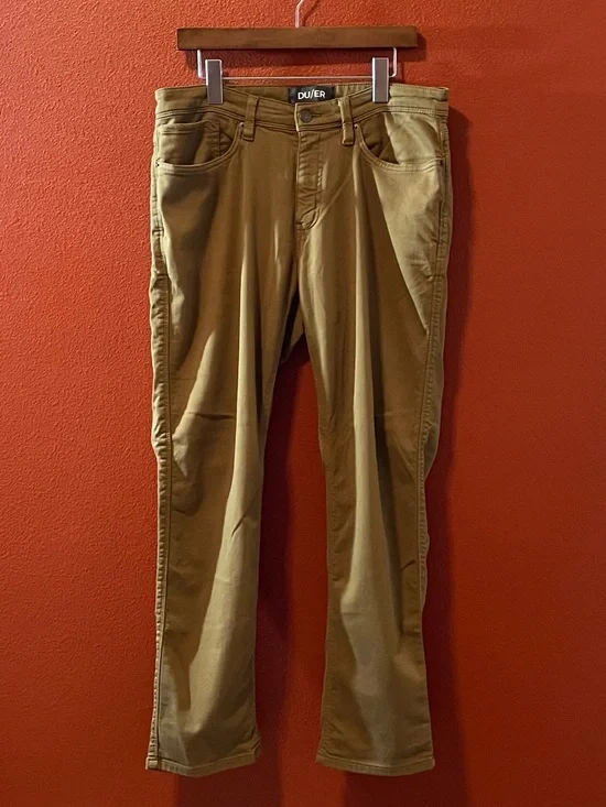 DU/ER Men’s No Sweat Relaxed Fit Taper Recreation Comfort Workwear Pants