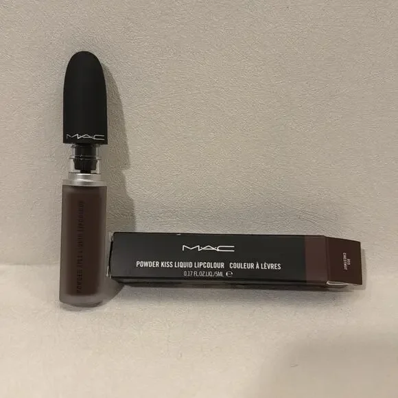 MAC Powder Kiss Liquid Lipcolour - “Chestnut” Discontinued NIB AUTHENTIC
