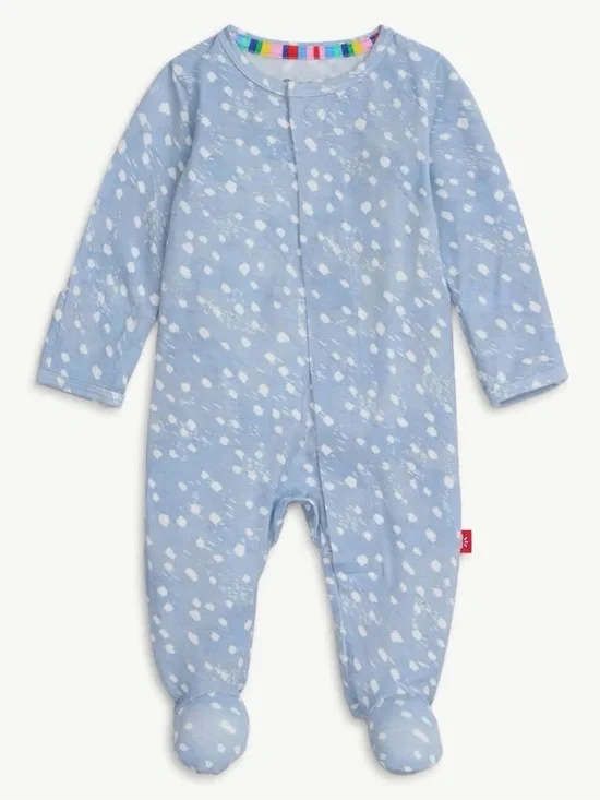 Magnetic Me “Blue Doeskin” Footie