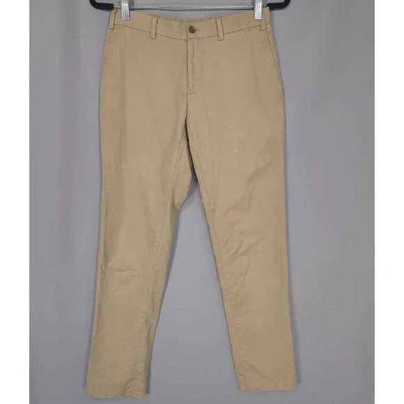 INDOCHINO Men's‎ Pants Size 28x28 SOHO 44 Cotton Slacks Trousers Tan Khaki