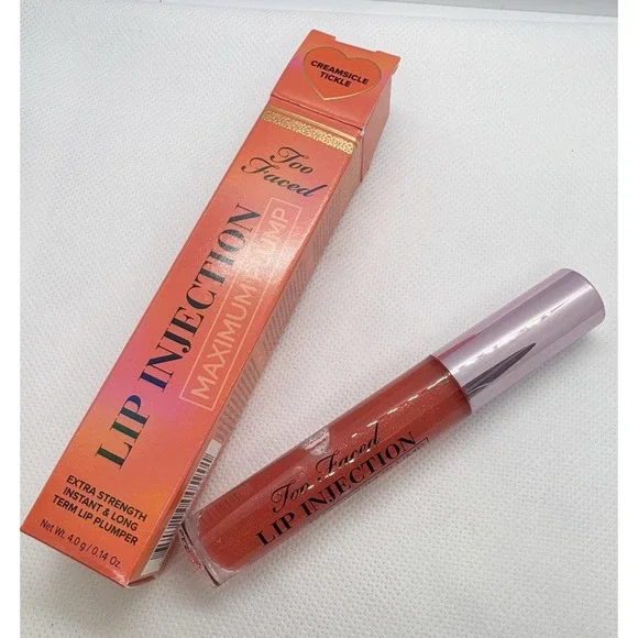 Too‎ Faced Lip Injection Maximum Plump Extra Strength Plumper Creamsickle Tickle