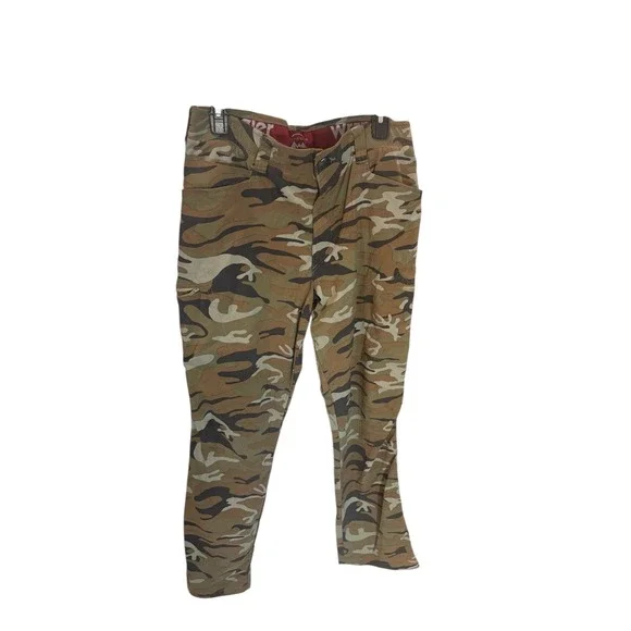Wrangler Outdoor Camouflage Print Nylon Spandex Cargo Pants Men's 34‎ X 32