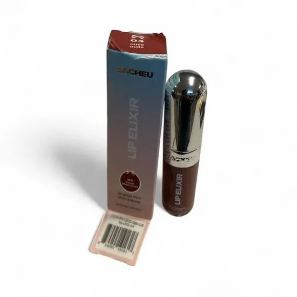 Sacheu Beauty Lip Elixir 04 Chai Nude – Hydrating‎ Lip Glaze Elixir 0.32 fl oz
