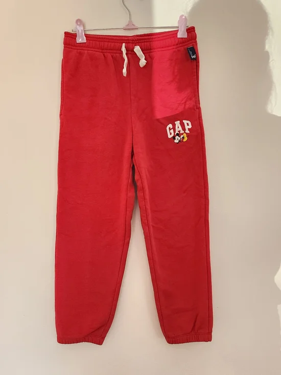Gap Kids x Disney Mickey Mouse Medium Red Sweatpants Elastic Waistband Comfy