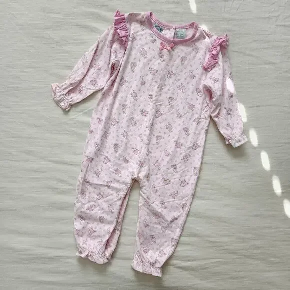 Vintage Bunnies Pink Pjs/Bodysuit 24 months