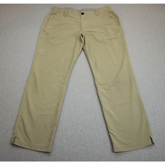 Under Armour Pants Men's Size 36 x 30 Biege Stretch Performance Golf Straight‎
