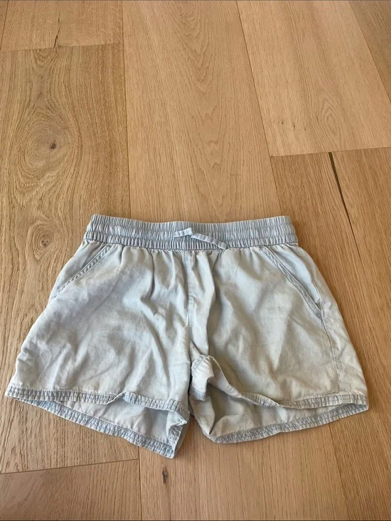 GAP Light Blue Kids Drawstring Denim-Style Shorts