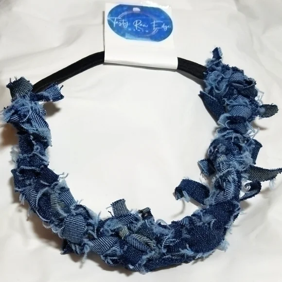Tasty Raw Edge Denim HEADBANZ 
