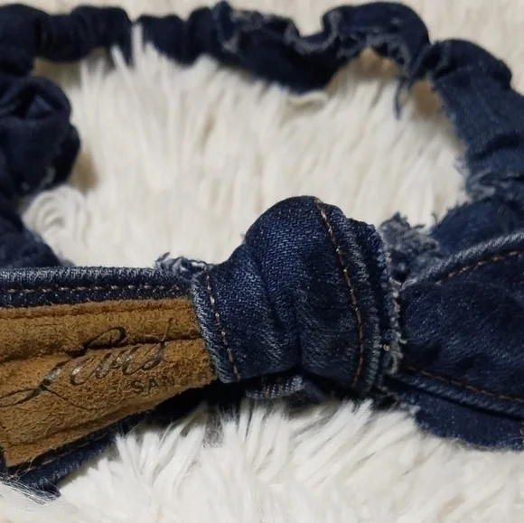 Tasty Raw Edge Denim HEADBANZ- 