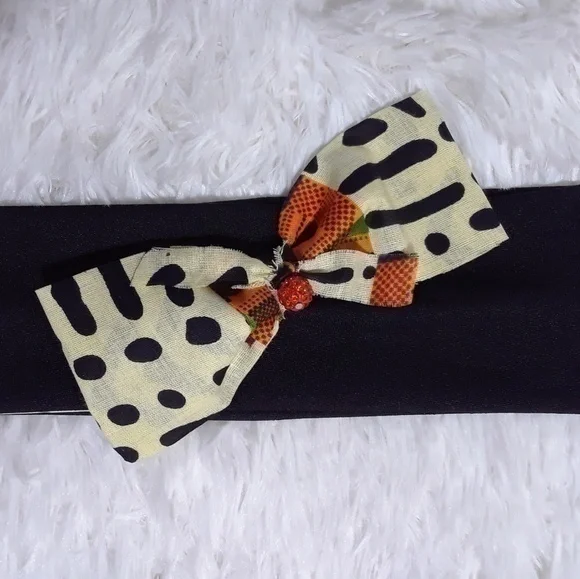 Tasty Raw Edge Kente Cloth Bow Headband