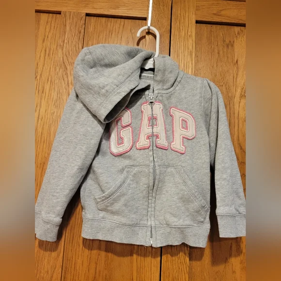 Baby Gap Gray and Pink 3t Hoodie