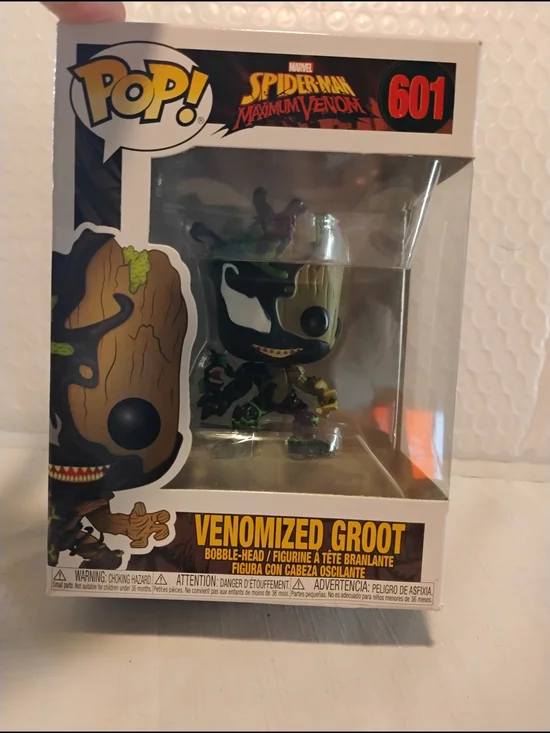 Funko POP! Venomized Groot #601 - Black & Brown Vinyl Figure