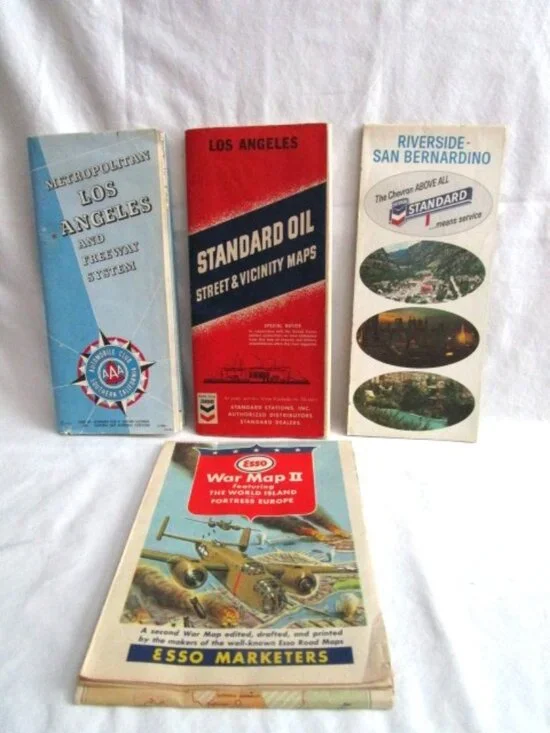 Lot Of Four Vintage Street Maps