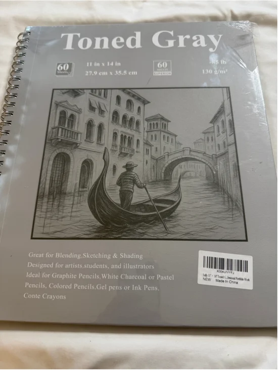 NEW SuFly Gray Toned Sketch Pad, 11