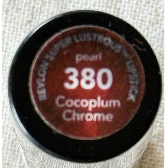 Revlon Super Lustrous‎ Lipstick Pearl 380 Cocoplum Chrome Discontinued Plum Rare