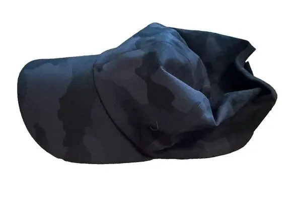 Lululemon Fast and Free Mens Run Hat Variegated Mesh Camo Black, Gray- Brand New