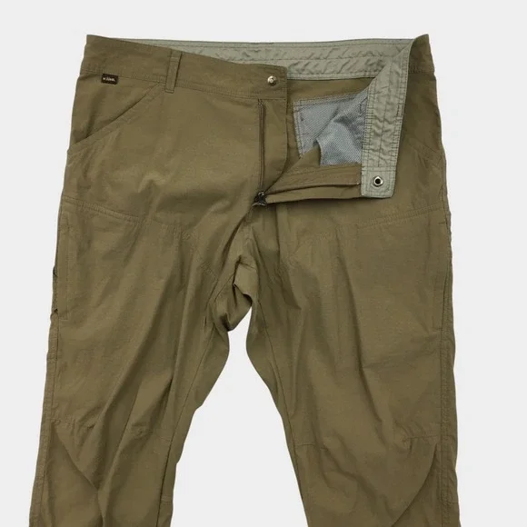 Kuhl Radikl Mens Hiking Pants Brown Nylon Spandex Outdoor Trekking 38x36