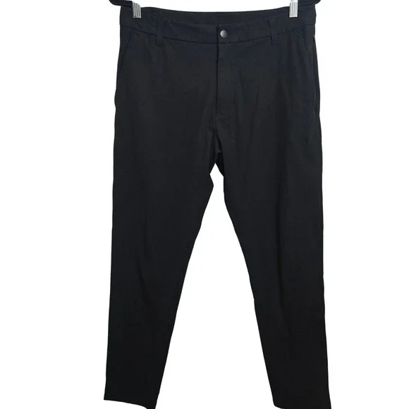 Lululemon‎ Commission Slim Fit Pant Men's 30x28 Black Warpstreme Chino LM5AF1S