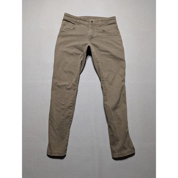 KÜHL Revolt Pants Men's 32x32 Khaki Tan Stretch Hiking Outdoor Casual