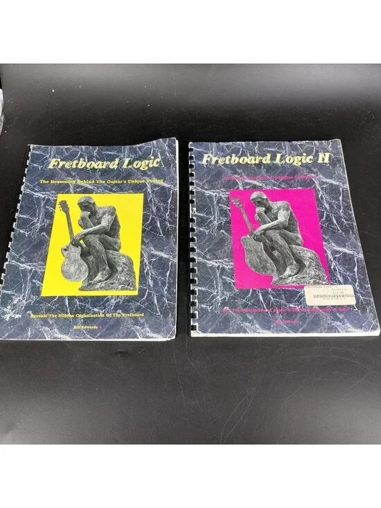 Vintage Fretboard Logic Vol 1 & 2 Guitar Theory Workbooks Bill Edwards Spiral