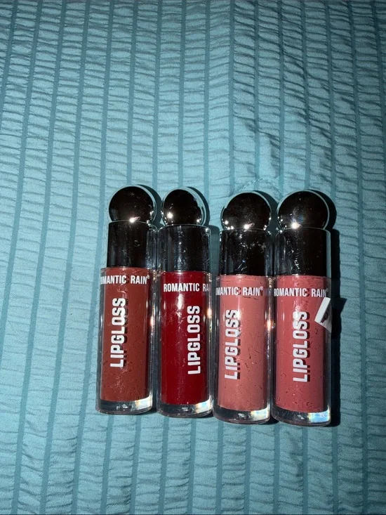 Lipgloss Set - Nude, Rose, Mauve, Brick Red Shades