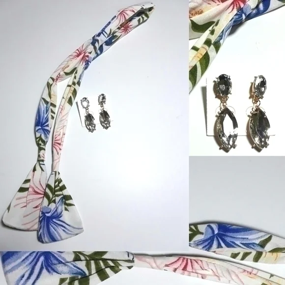 Bend-N-Bow Headband & Heart Earrings Set