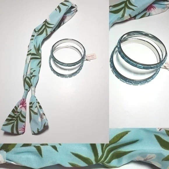 Bend-N-Bow Headband & Heart Earrings Set