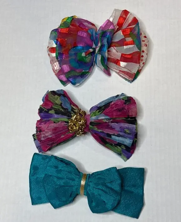 Vintage Kerri Kahn New York Hair accessories &  2 others hand made, bundle of 3