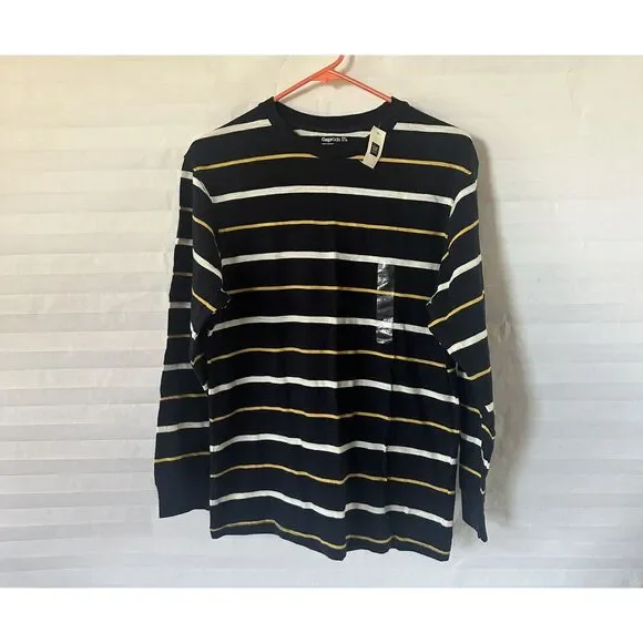 Gap Boys Dark Blue Stripe Long Sleeve Shirt Size XXL