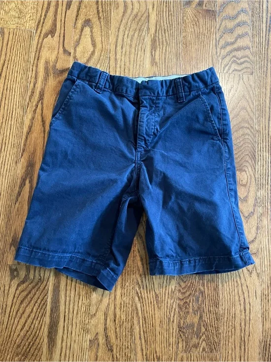 GAP Kids navy blue chino-style shorts size 14