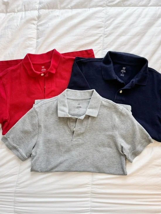 GAP Kids Polo Shirts Size XL (set of 3)