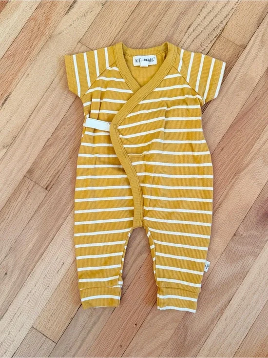 KIT + PEARL Stripe Baby One-Piece