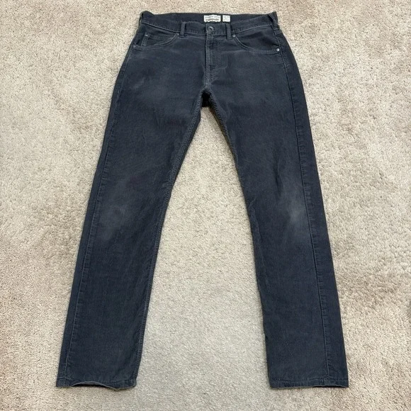Patagonia Corduroy Pants Men's 32x32 Gray Straight Leg Iron Clad Organic Cotton
