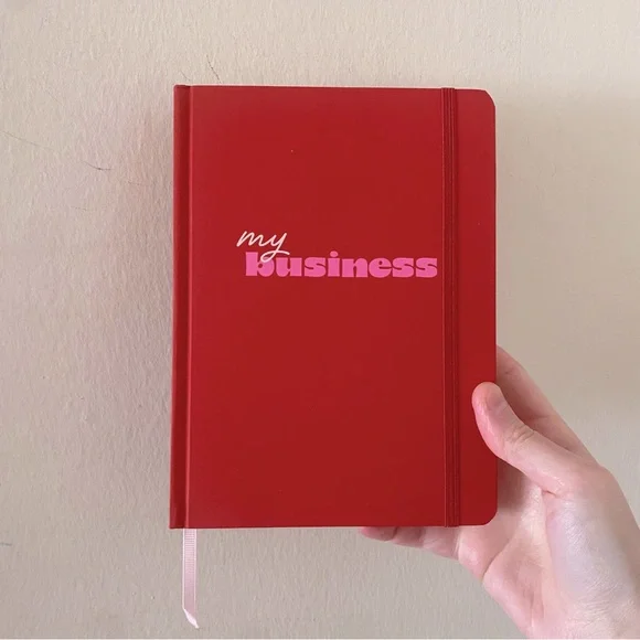 Target x Tabitha Brown Red “My Business” Lined Journal Notebook w Closure Band