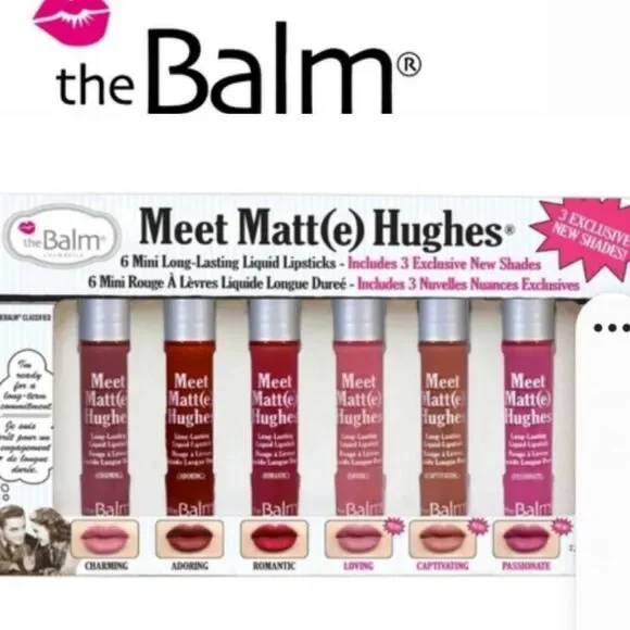 TheBalm Meet‎ Matt(e) Hughes Exclusive 6 Mini Liquid Lipsticks- Volume 3