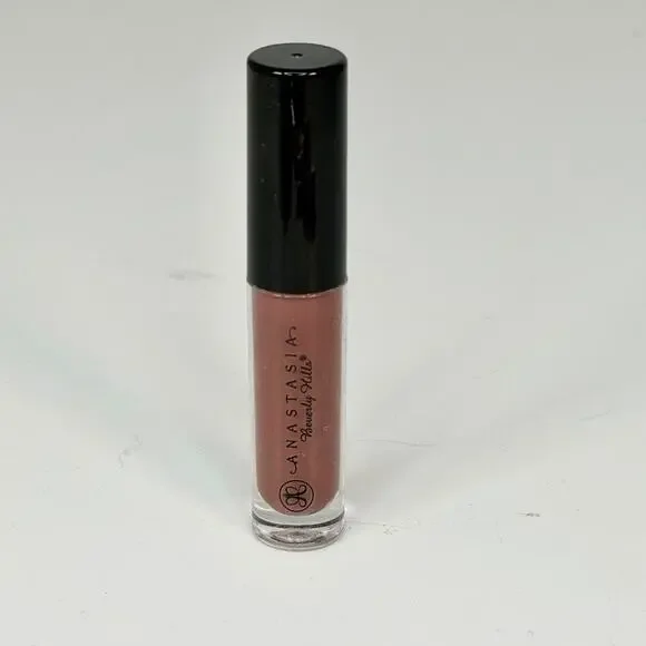 Anastasia Beverly Hills Lip Gloss Fudge Neutral Glossy Travel .02 oz 7ml New