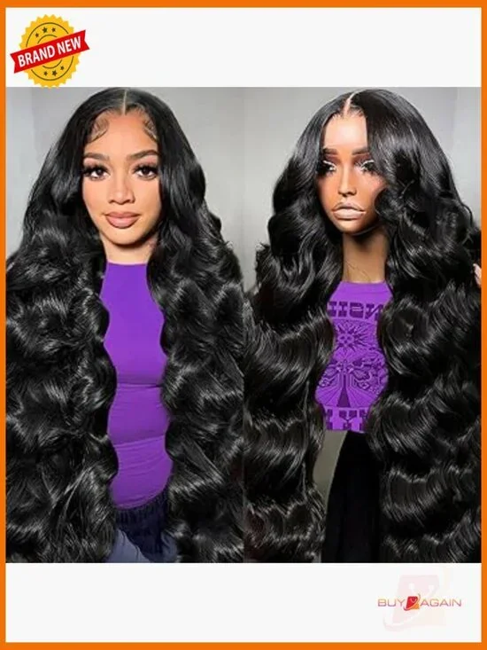 13x6 Body Wave Lace Front Wig Human Hair 200 Density Glueless Pre Plucked