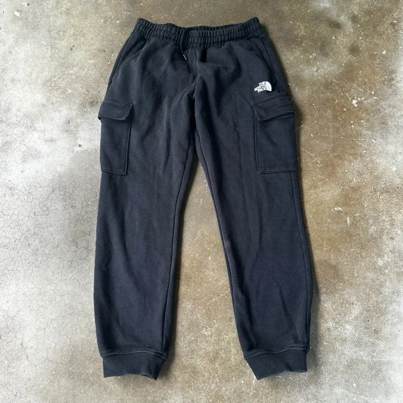 The North Face Cargo Joggers Mens Large Black Good Fleece Sweatpants