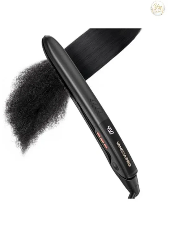 100% Pure Titanium Flat Iron Hair Straightener 1 Inch